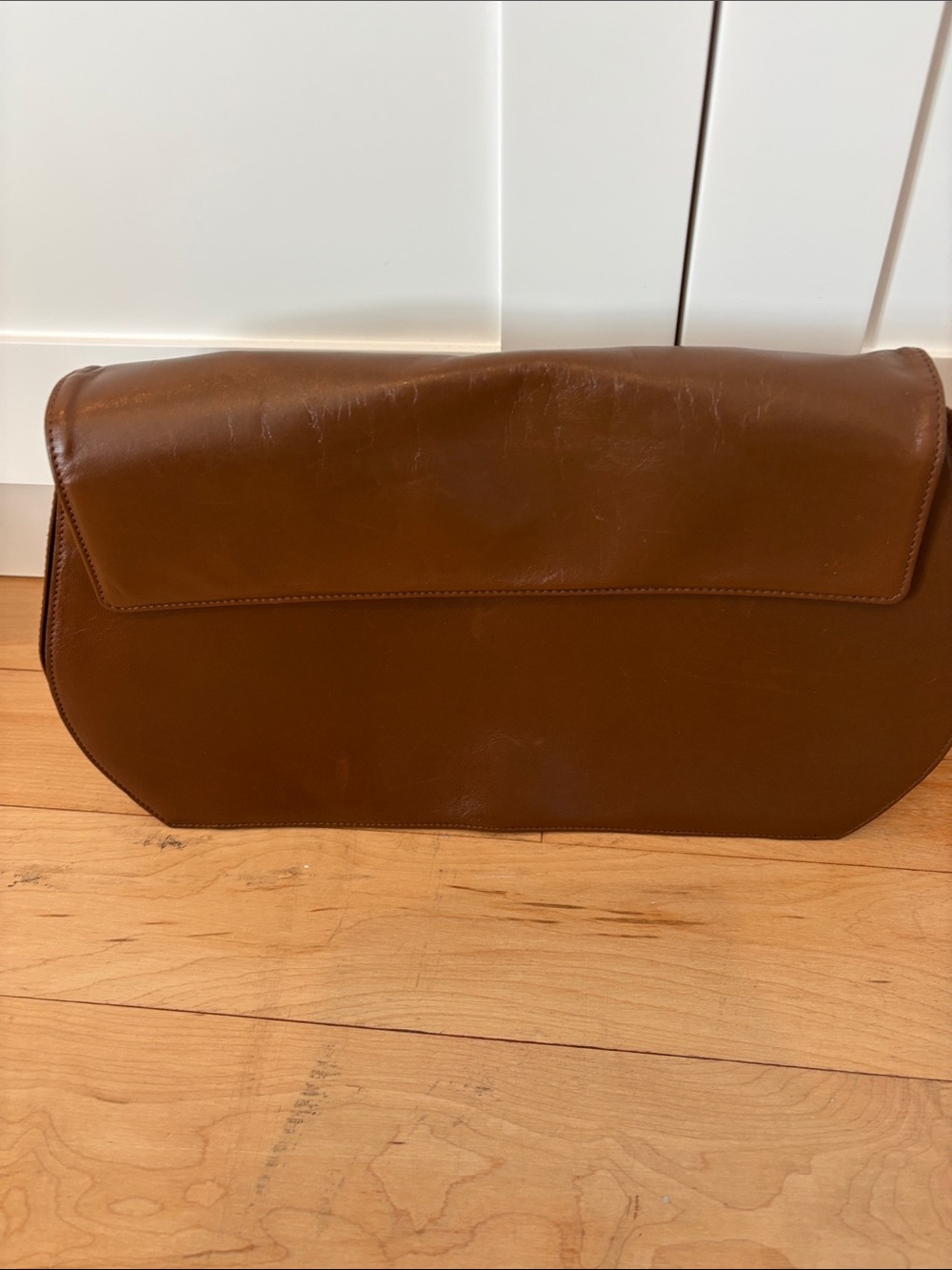 Vintage Donna Karan New York Leather Flap Bag